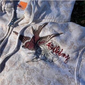 Billabong Cream and Tan Hoodie